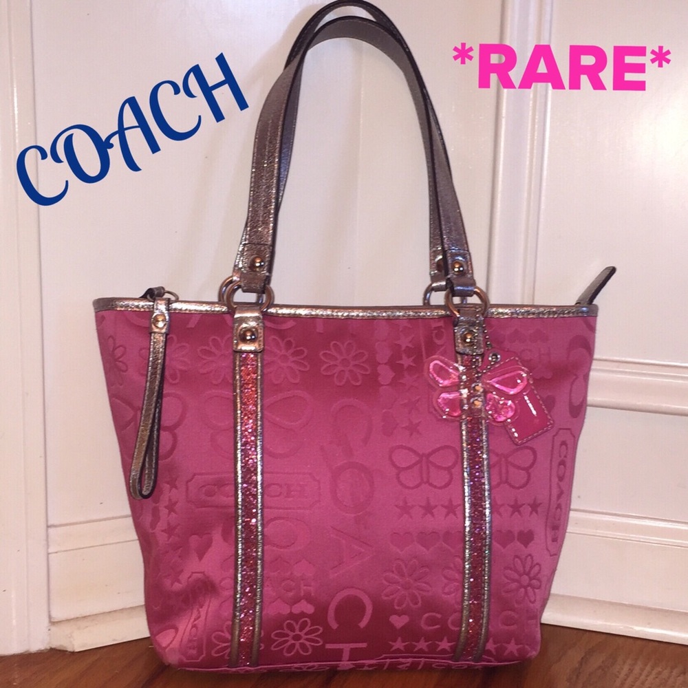 Coach Bandana Glitter Tote